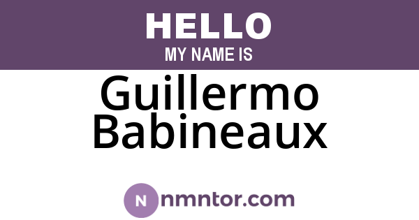 Guillermo Babineaux