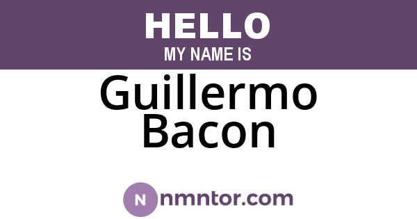 Guillermo Bacon
