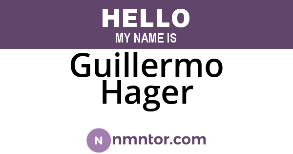 Guillermo Hager