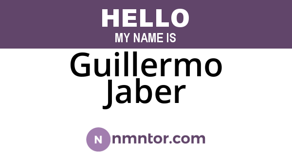 Guillermo Jaber