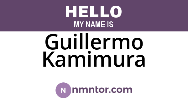 Guillermo Kamimura