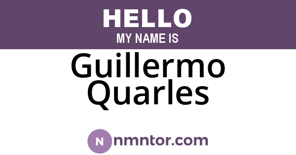 Guillermo Quarles