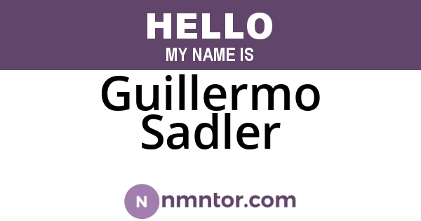 Guillermo Sadler