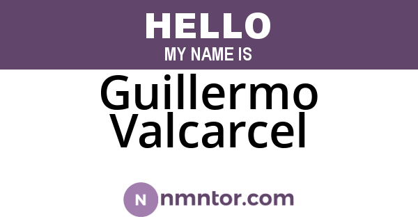 Guillermo Valcarcel