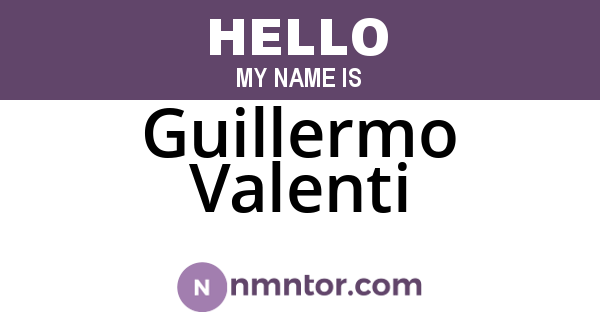 Guillermo Valenti