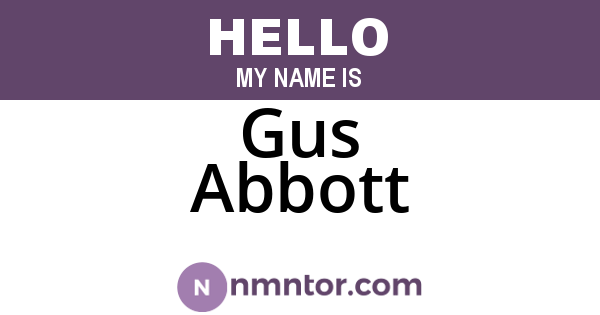 Gus Abbott