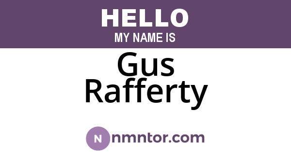 Gus Rafferty