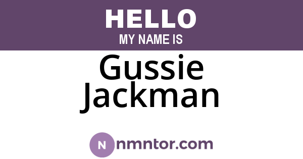 Gussie Jackman