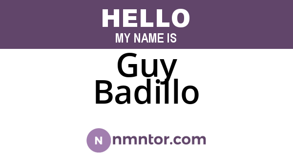 Guy Badillo