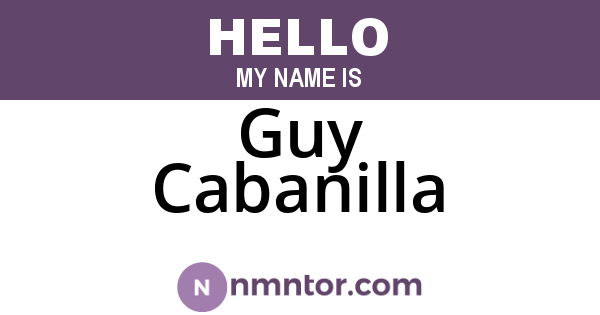 Guy Cabanilla