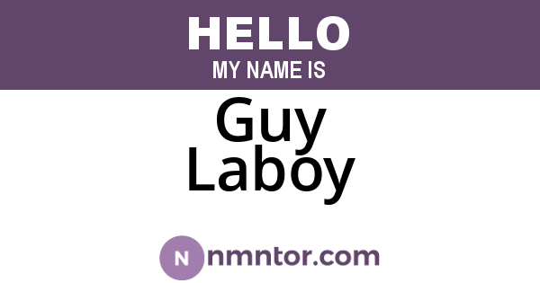 Guy Laboy