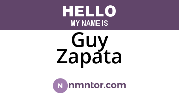Guy Zapata