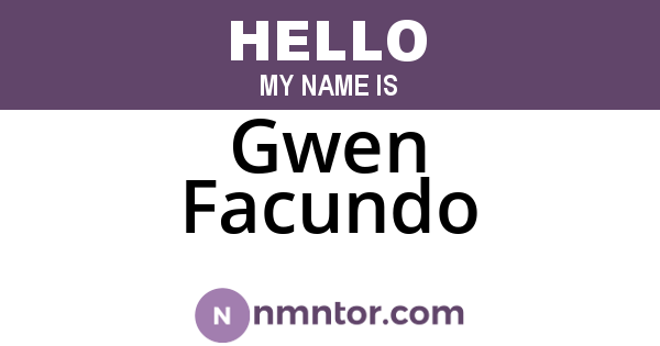 Gwen Facundo