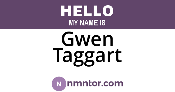 Gwen Taggart