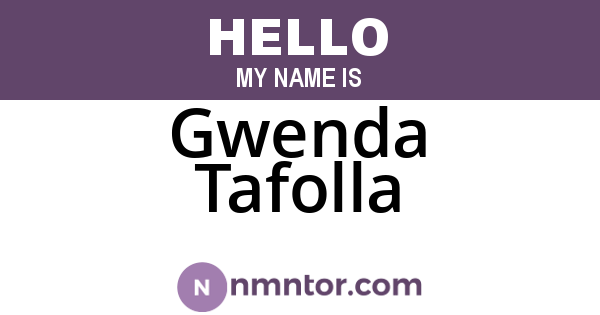 Gwenda Tafolla