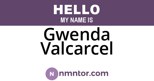 Gwenda Valcarcel
