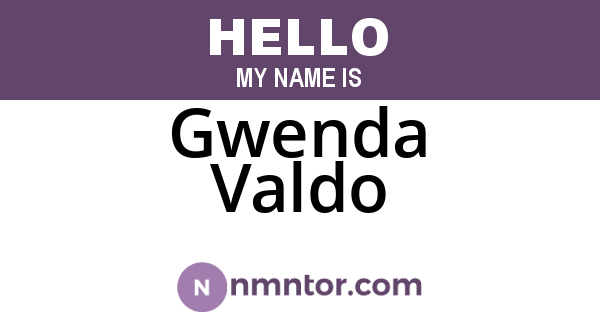 Gwenda Valdo