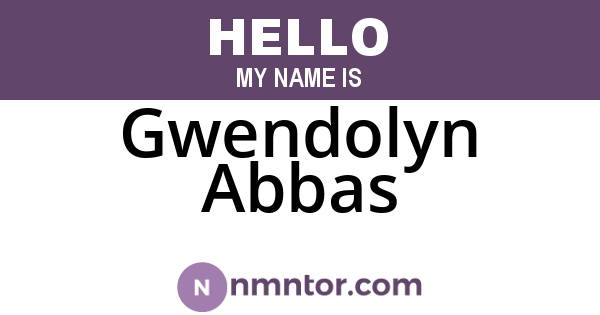 Gwendolyn Abbas