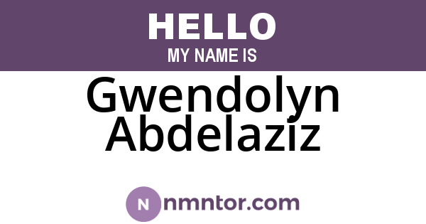Gwendolyn Abdelaziz