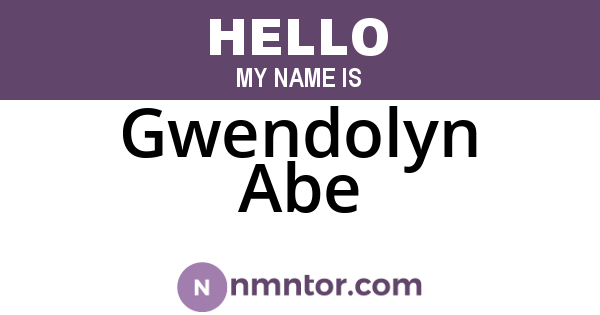 Gwendolyn Abe