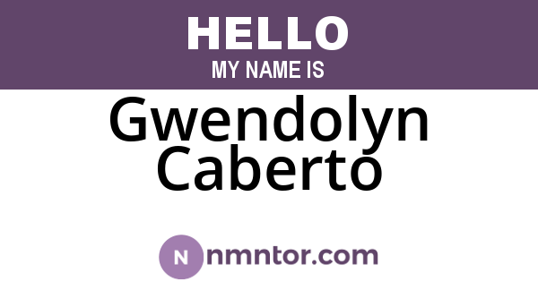 Gwendolyn Caberto