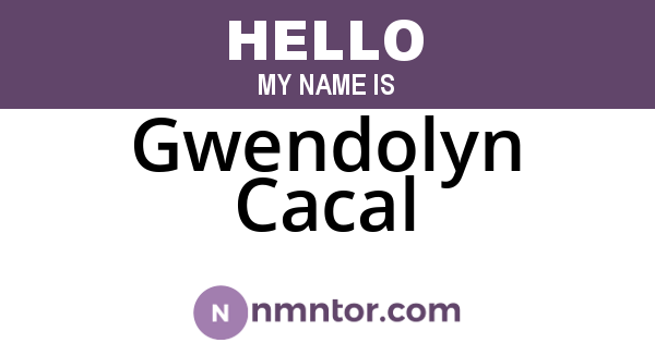 Gwendolyn Cacal