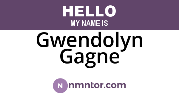 Gwendolyn Gagne