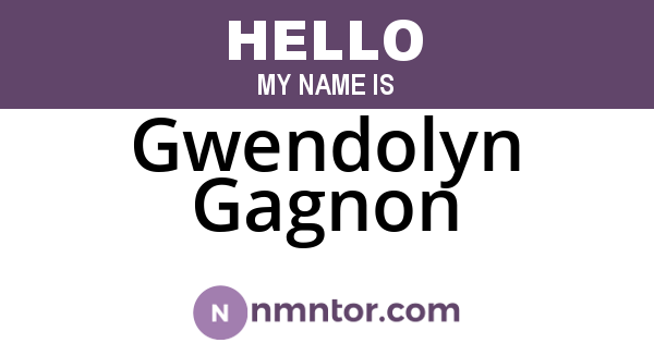 Gwendolyn Gagnon