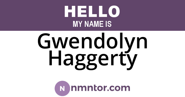 Gwendolyn Haggerty