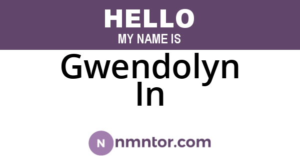 Gwendolyn In