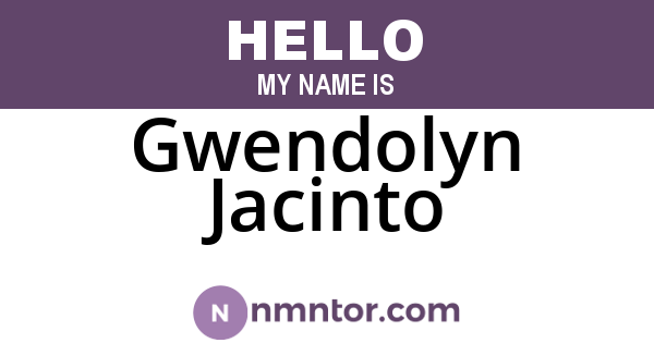 Gwendolyn Jacinto