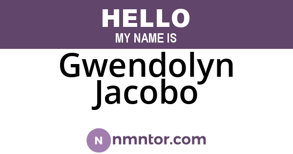 Gwendolyn Jacobo