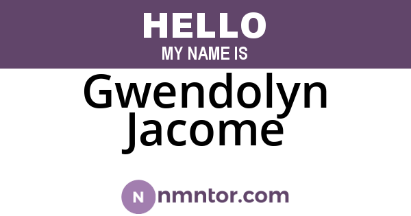 Gwendolyn Jacome