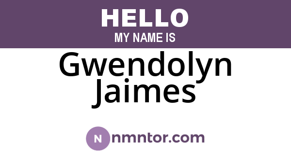 Gwendolyn Jaimes