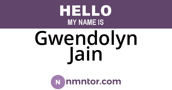 Gwendolyn Jain