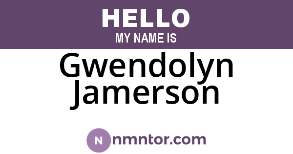 Gwendolyn Jamerson