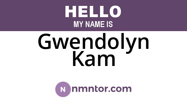 Gwendolyn Kam