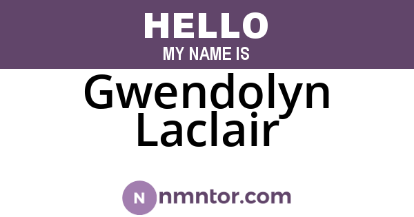 Gwendolyn Laclair