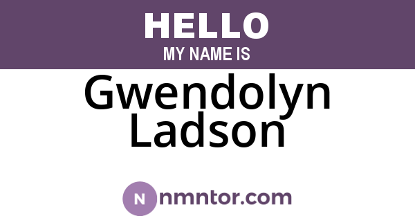 Gwendolyn Ladson