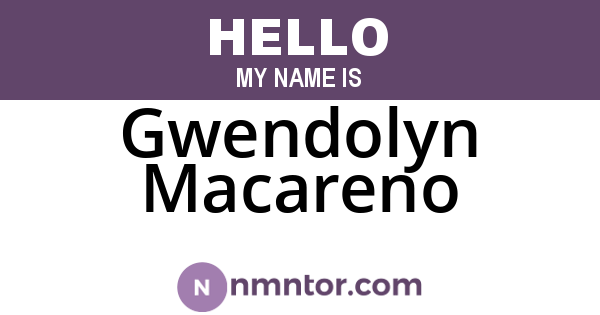Gwendolyn Macareno