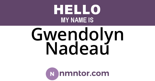 Gwendolyn Nadeau