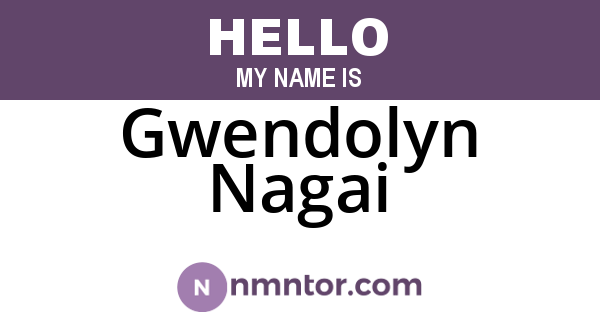 Gwendolyn Nagai