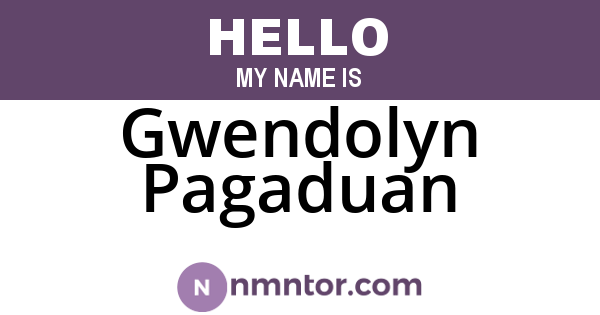 Gwendolyn Pagaduan