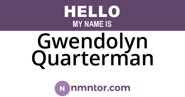 Gwendolyn Quarterman