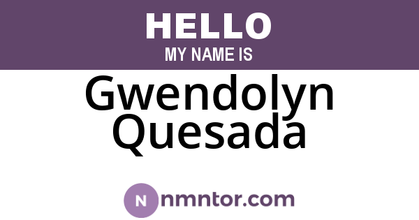 Gwendolyn Quesada