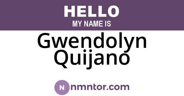 Gwendolyn Quijano