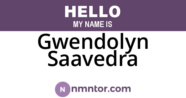Gwendolyn Saavedra