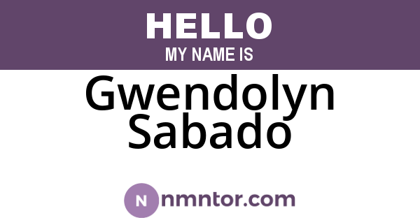 Gwendolyn Sabado