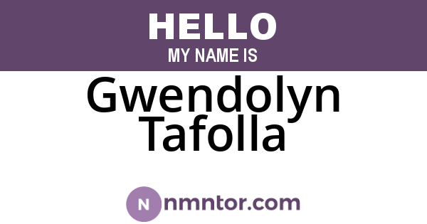 Gwendolyn Tafolla