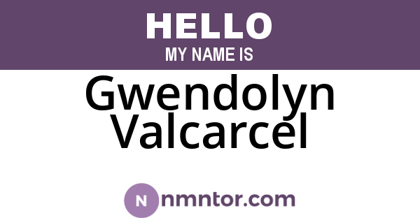 Gwendolyn Valcarcel